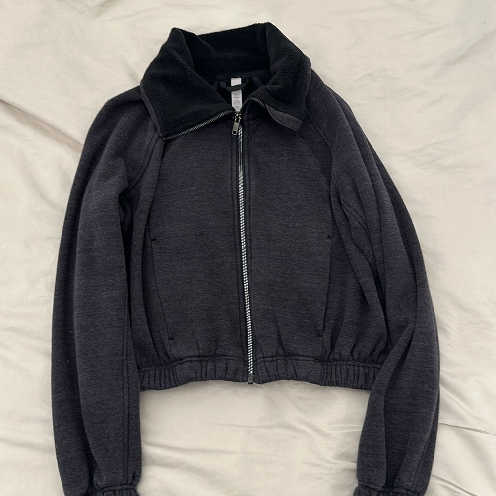 Lush Grey Lululemon Zip Sweatshirt